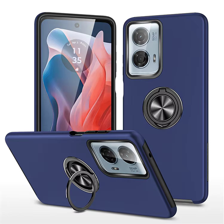 Moto G 5G XT2417 / 2024 / 360 Ring Case / Navy Blue