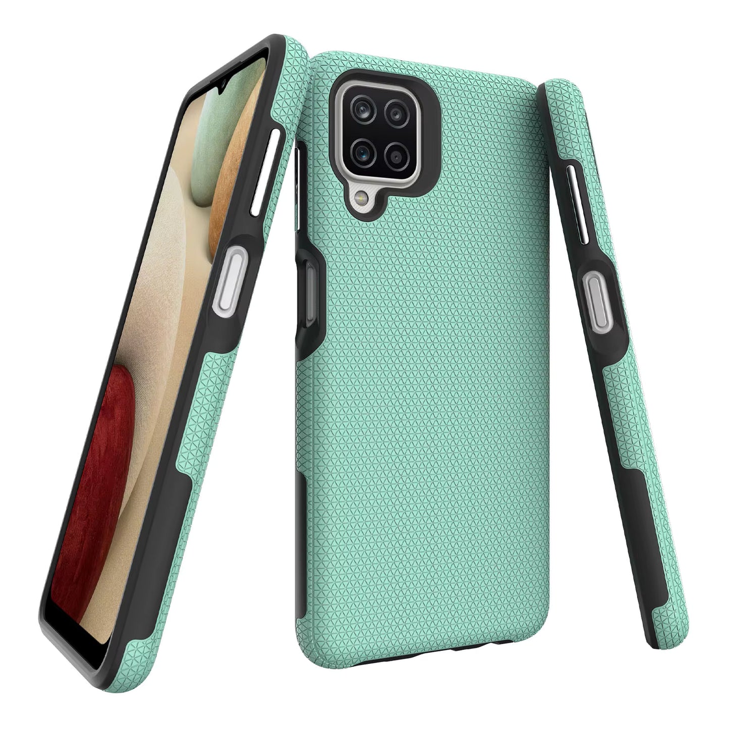Samsung Galaxy A12 Triangle Case Green