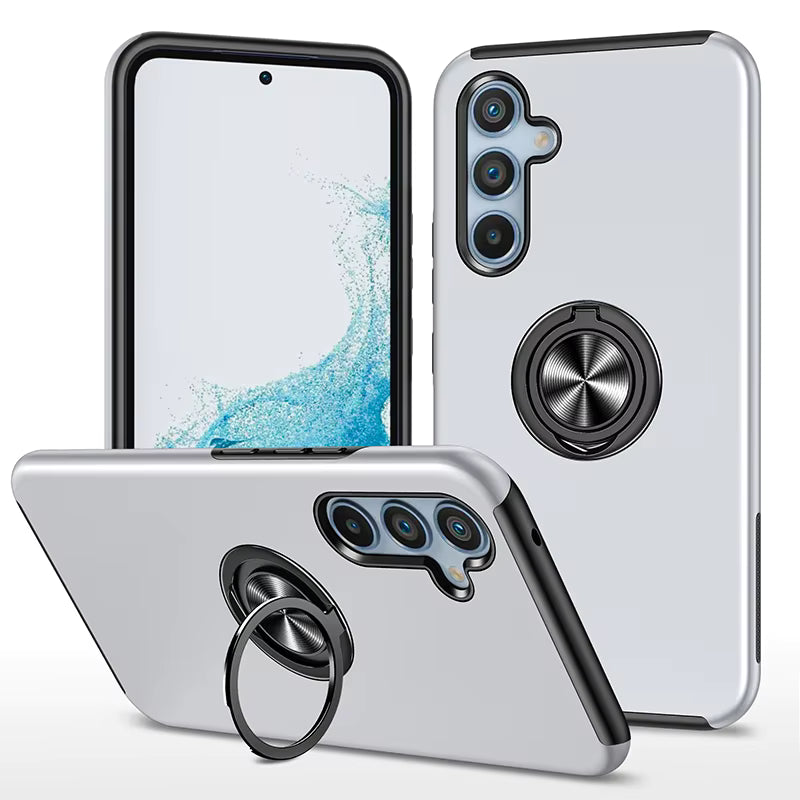 Samsung Galaxy A14 4G / 360 Ring Case / Silver