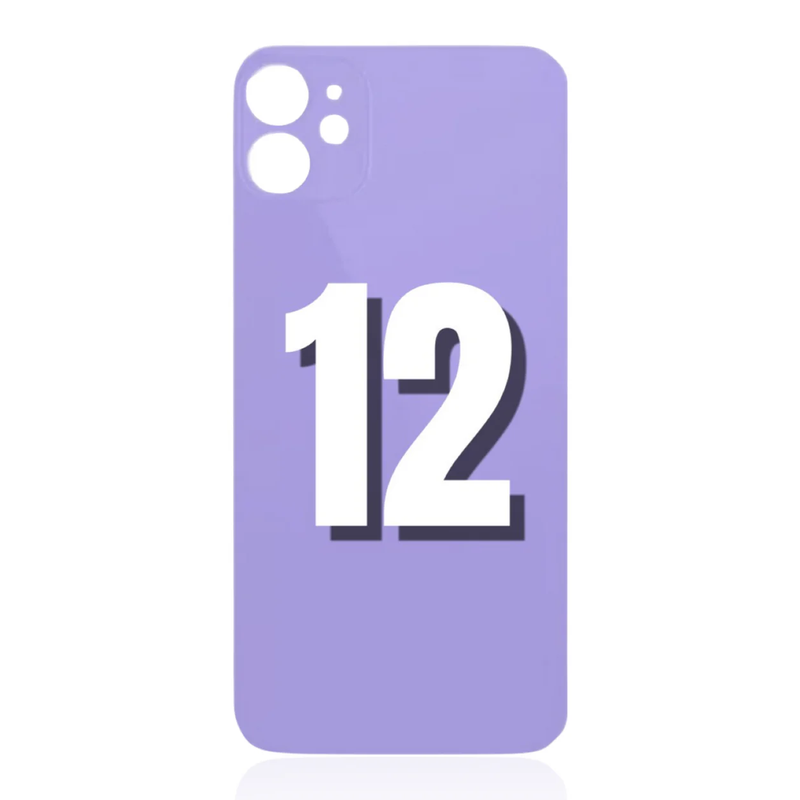 iPhone 12 / Back Glass / (With Logo) / Purple