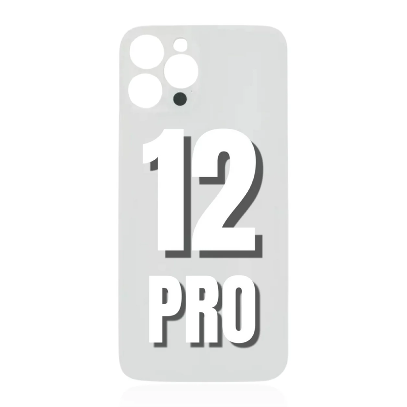 iPhone 12 Pro / Back Glass / (With Logo) / Silver