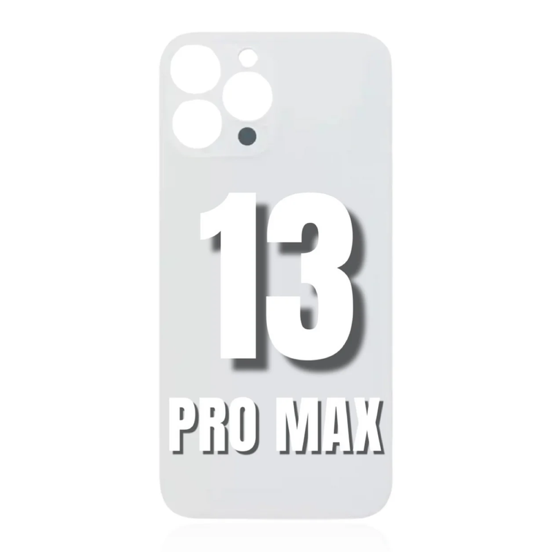 iPhone 13 Pro Max / Back Glass / (With Logo) / Silver