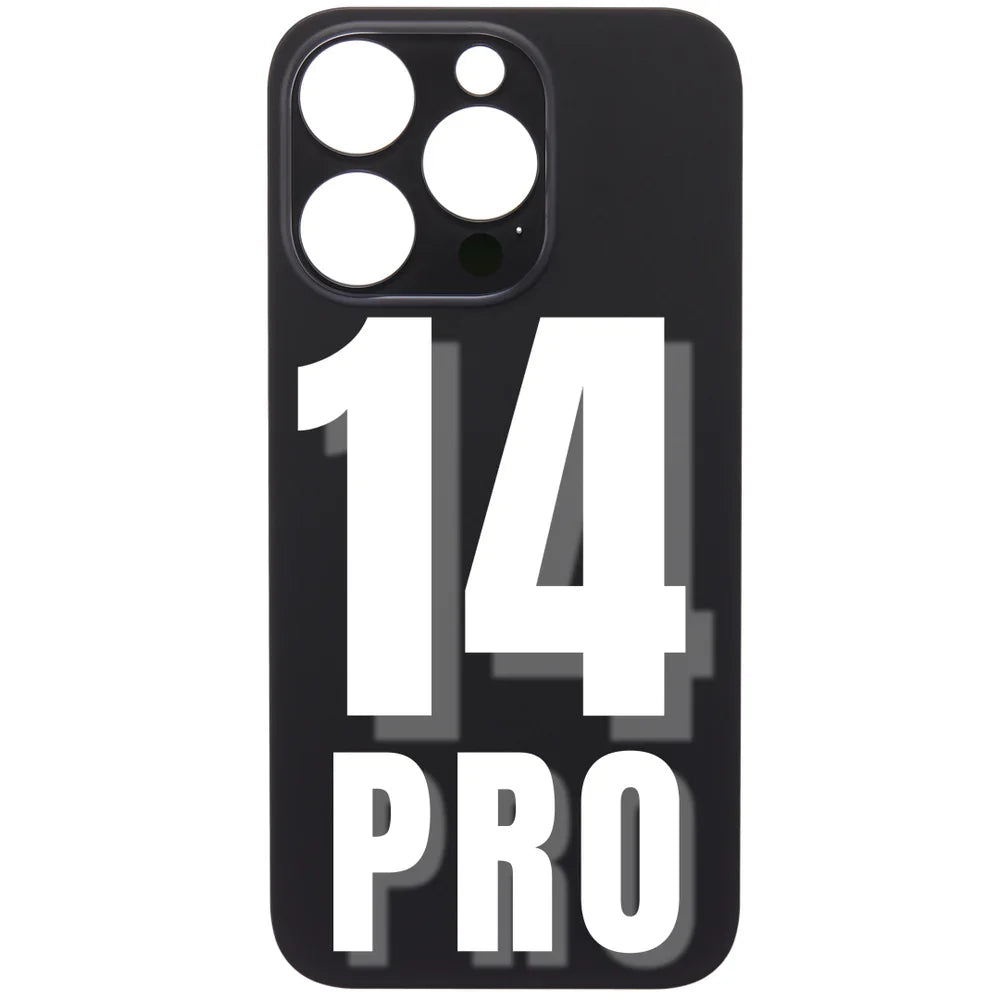 iPhone 14 Pro Back Glass / (With Logo) / Black