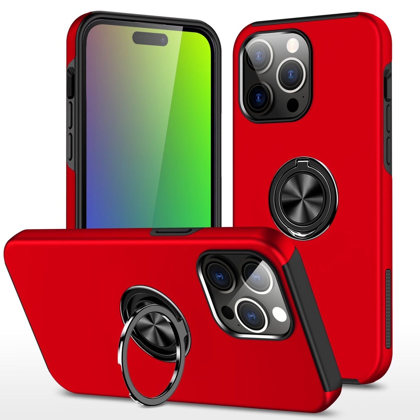 iPhone 12 Pro Max Ring Case / Red