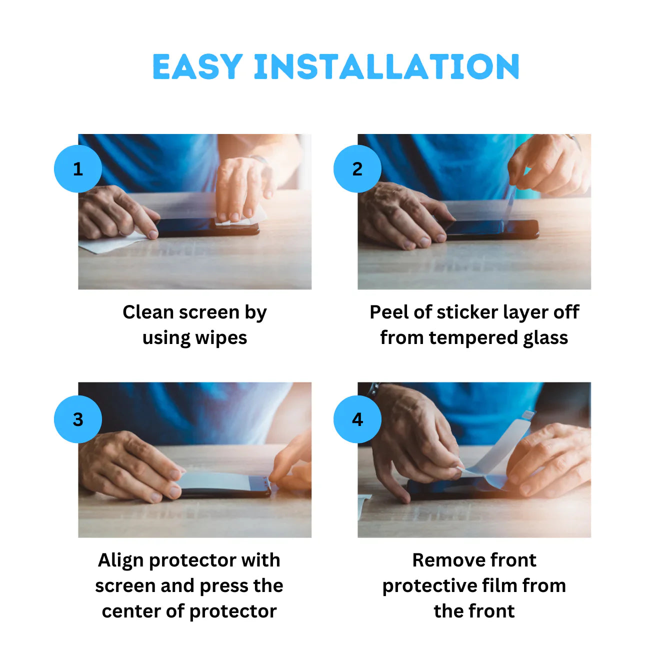 Samsung Galaxy Black Edges Tempered Glass