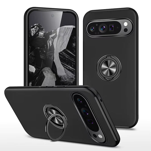Google Pixel 6 / 360 Ring Case / Black