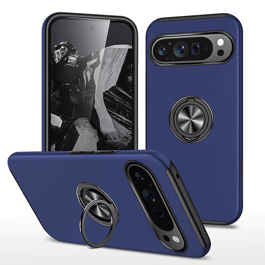 Google Pixel 6A / 360 Ring Case / Navy Blue