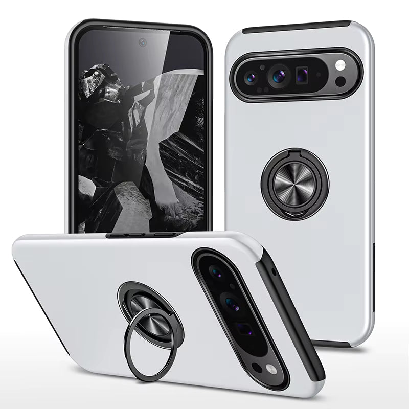 Google Pixel 6 Pro / 360 Ring Case / Silver