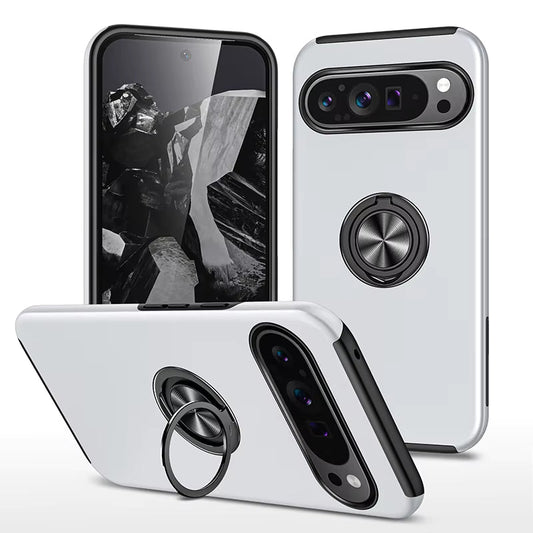 Google Pixel 6 Pro / 360 Ring Case / Silver