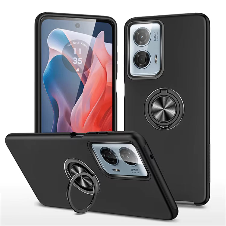Moto G7 Plus XT1965 / 2019 / 360 Ring Case / Black