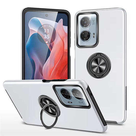 Moto G8 Power XT2041 / 2020 / 360 Ring Case / Silver