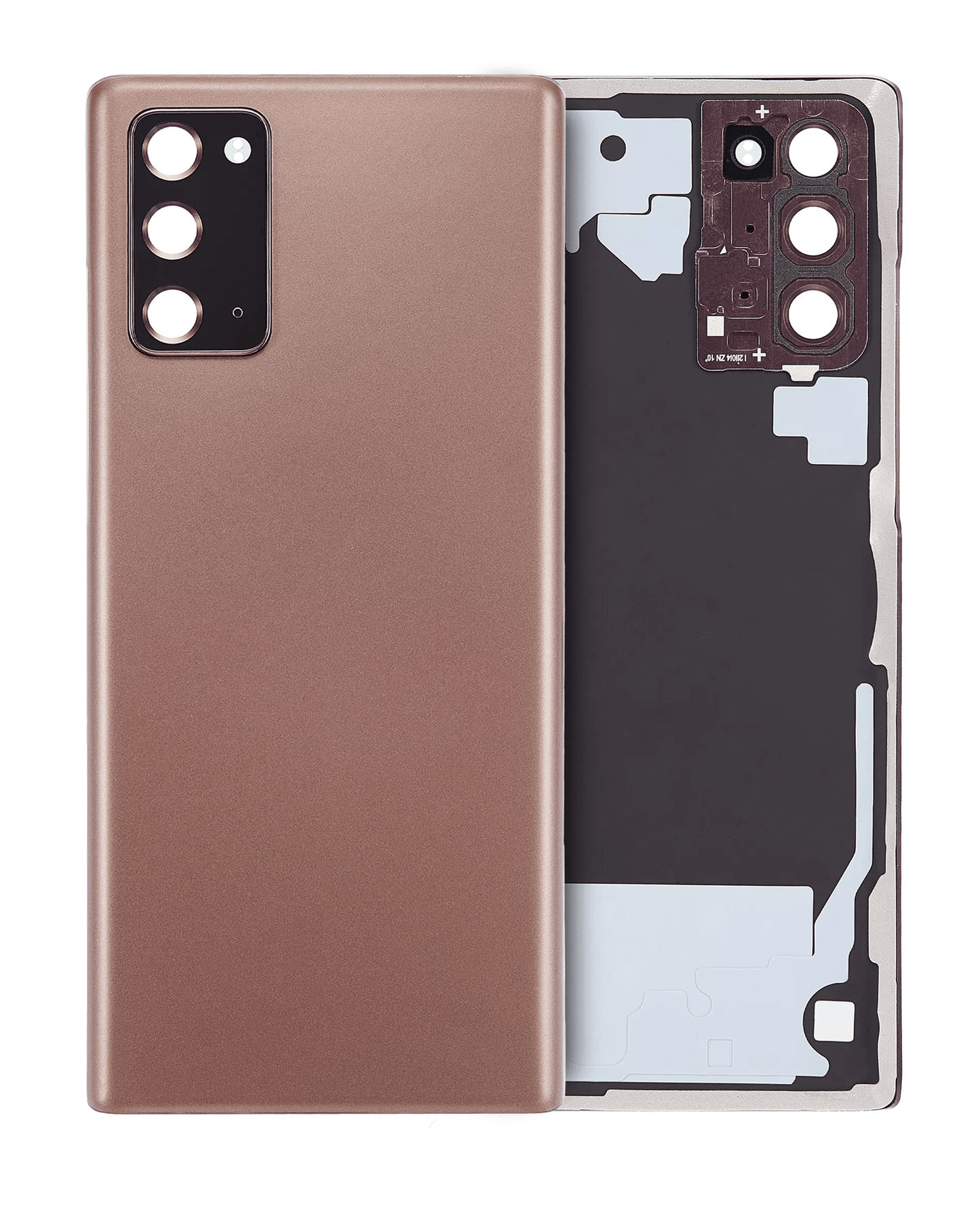 Samsung Galaxy Note 20 / Back Glass with Camera Lens / (With Logo) (Aftermarket Plus) Mystic / Bronze