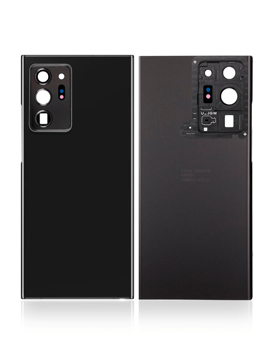 Samsung Galaxy Note 20 Ultra 5G / Back Glass with Camera Lens / (With Logo) (Aftermarket Plus) / Mystic Black