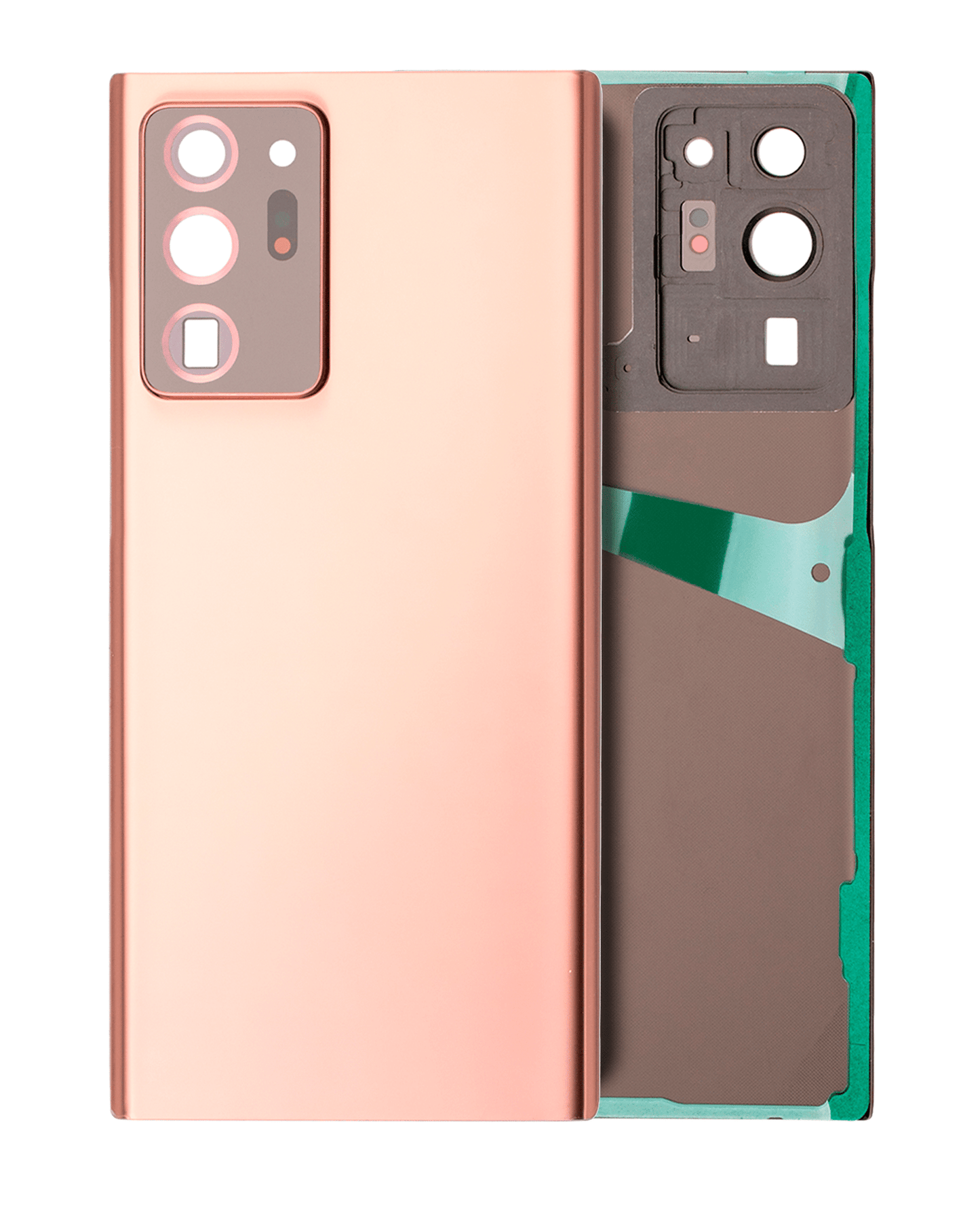 Samsung Galaxy Note 20 Ultra 5G / Back Glass with Camera Lens / (With Logo) (Aftermarket Plus) / Mystic Bronze