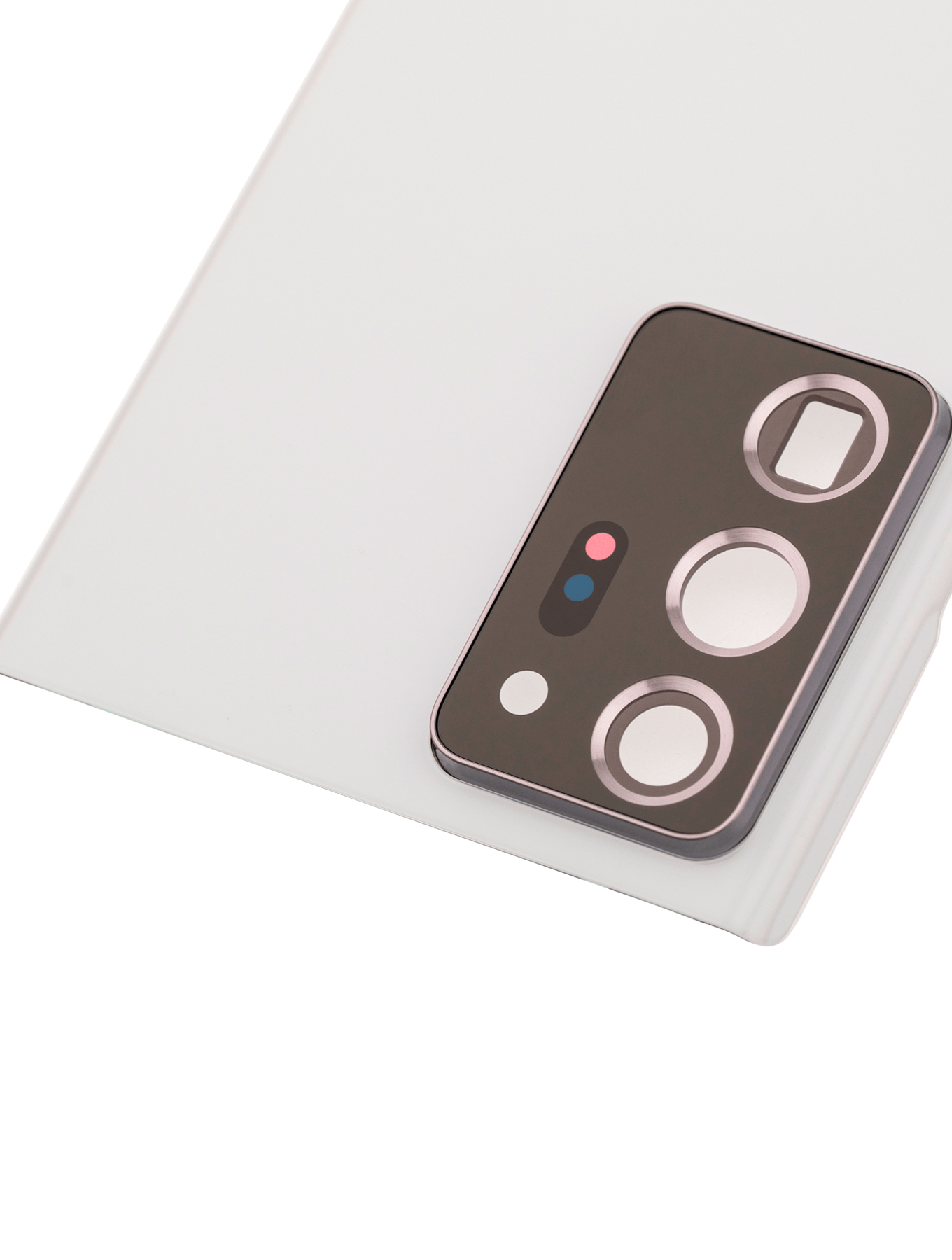 Samsung Galaxy Note 20 Ultra 5G / Back Glass with Camera Lens / (With Logo) (Aftermarket Plus) / Mystic White