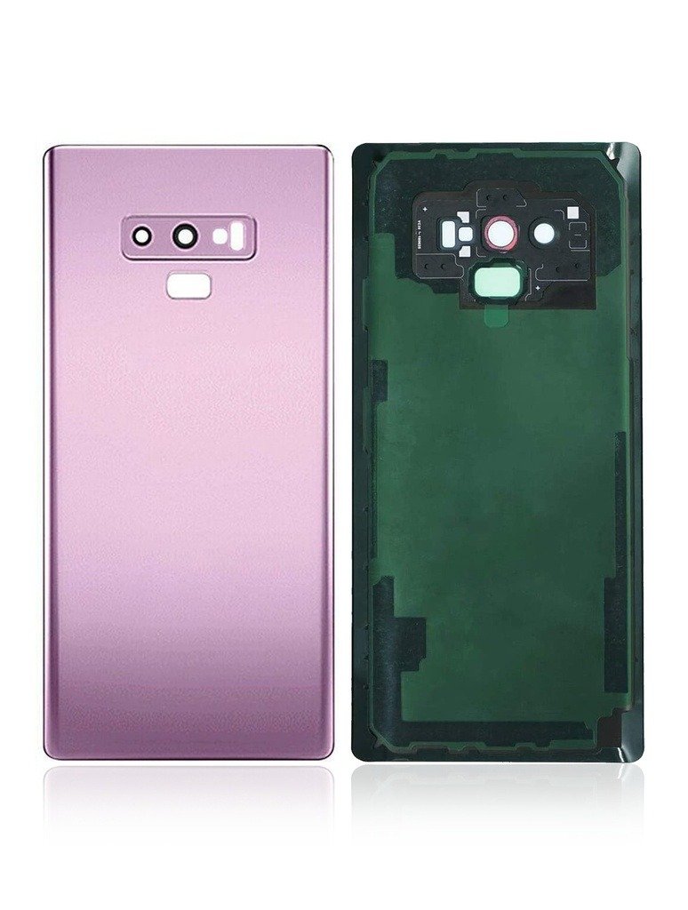 Samsung Galaxy Note 9 / Back Glass with Camera Lens / (With Logo) (Aftermarket Plus)) / Lavender Purple