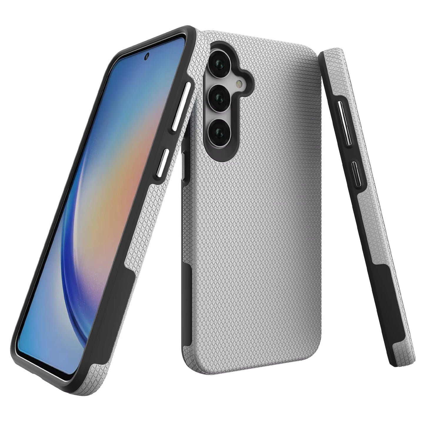Samsung Galaxy A14 4G Triangle Case Silver