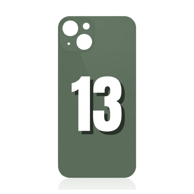 iPhone 13 / Back Glass / (With Logo) /  Green