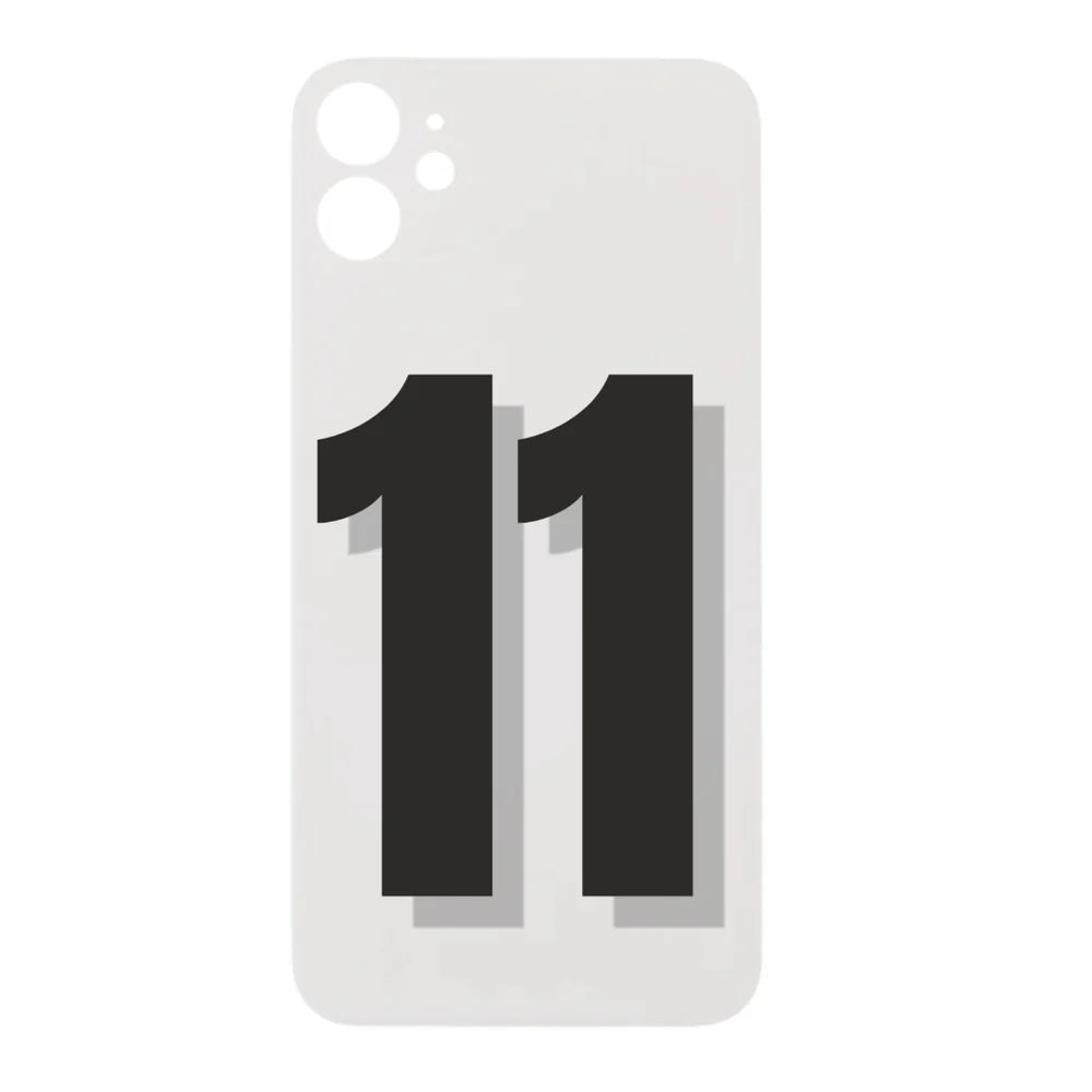 iPhone 11 Back Glass / Back Glass / (With Logo) / White