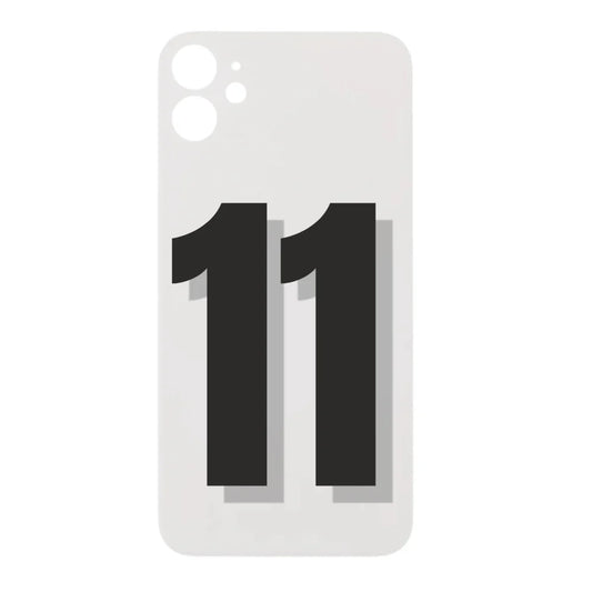 iPhone 11 Back Glass / Back Glass / (With Logo) / White
