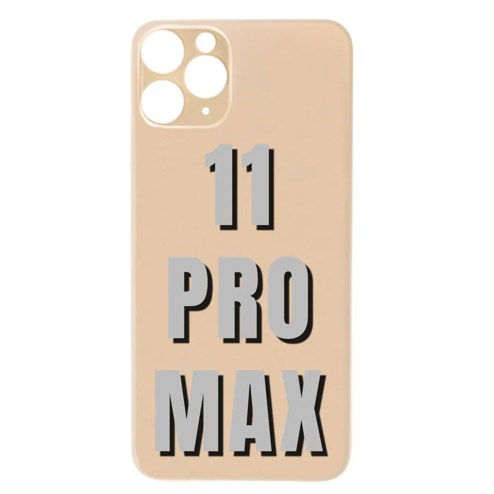 iPhone 11 Pro Max / Back Glass / (With Logo) / Gold