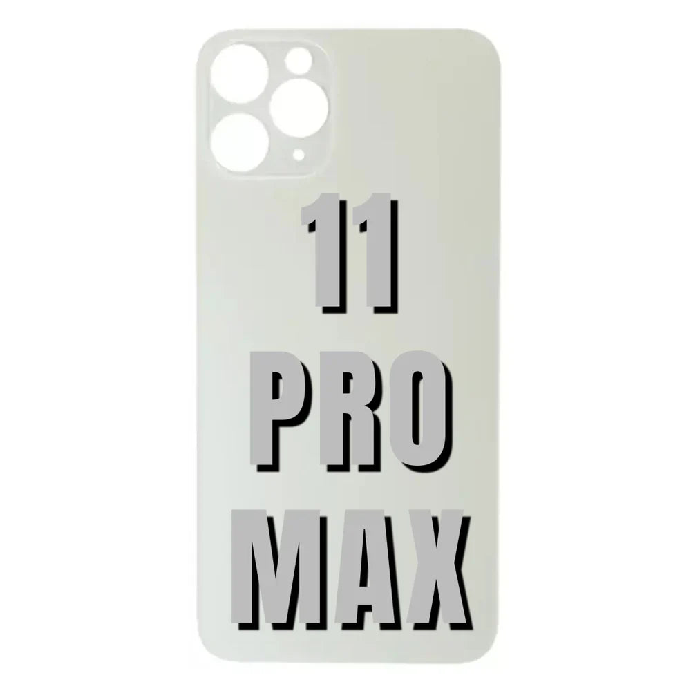 iPhone 11 Pro Max / Back Glass / (With Logo) / Silver