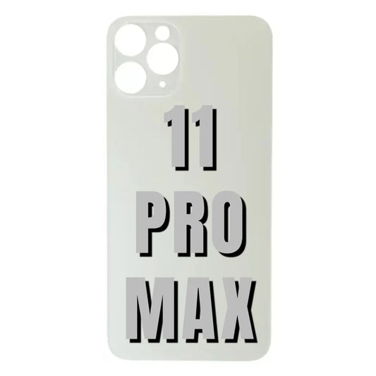 iPhone 11 Pro Max / Back Glass / (With Logo) / Silver