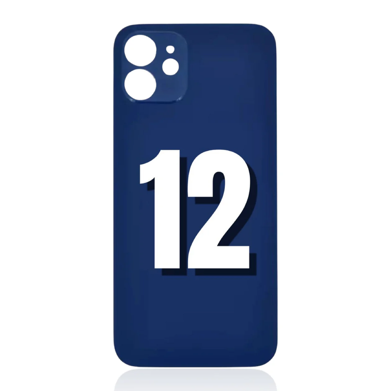 iPhone 12 / Back Glass / (With Logo) / Blue