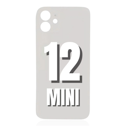 iPhone 12 Mini / Back Glass / (With Logo) / White