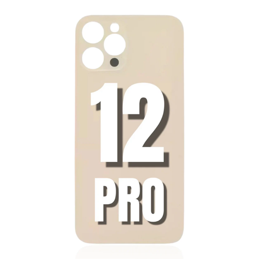 iPhone 12 Pro / Back Glass / (With Logo) / Gold