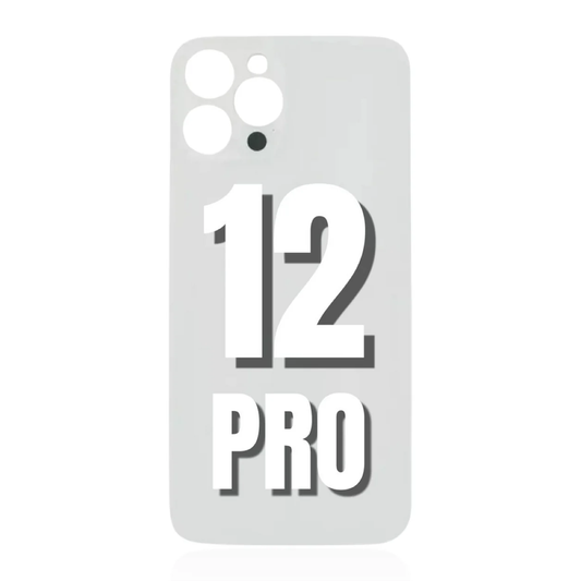 iPhone 12 Pro / Back Glass / (With Logo) / Silver