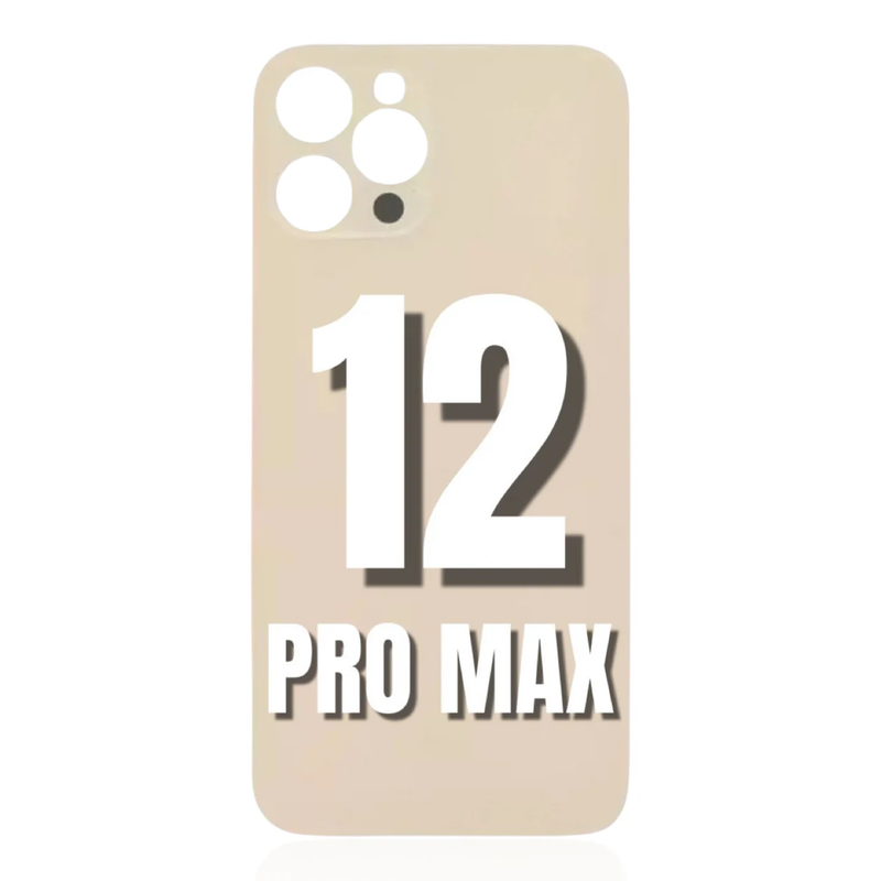 iPhone 12 Pro Max / Back Glass / (With Logo) / Gold