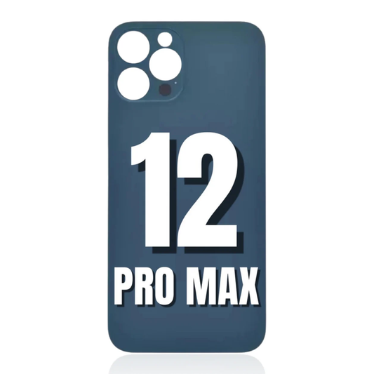 iPhone 12 Pro Max / Back Glass / (With Logo) / blue