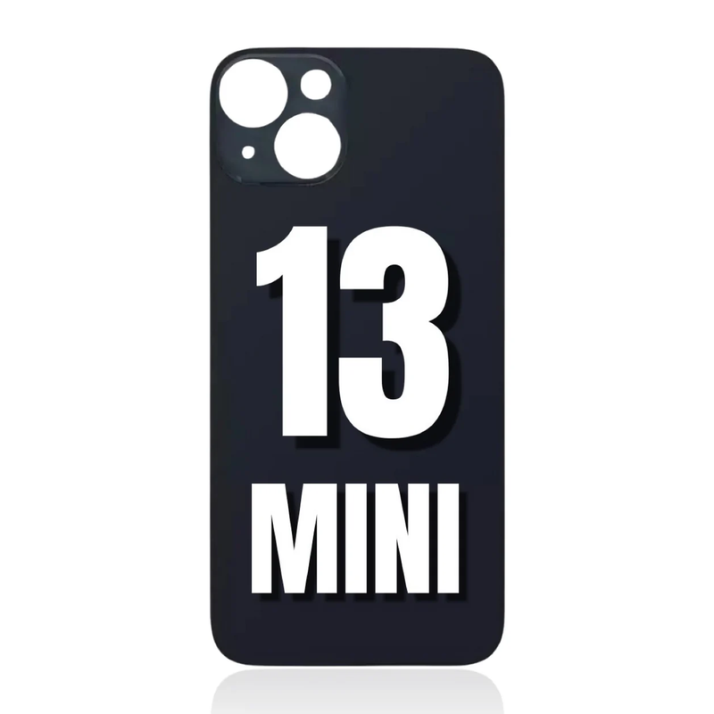 iPhone 13 Mini / Back Glass / (With Logo) / Midnight