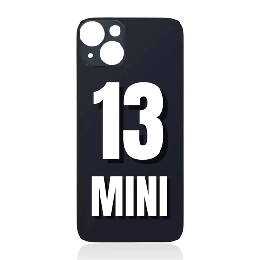 iPhone 13 Mini / Back Glass / (With Logo) / Midnight