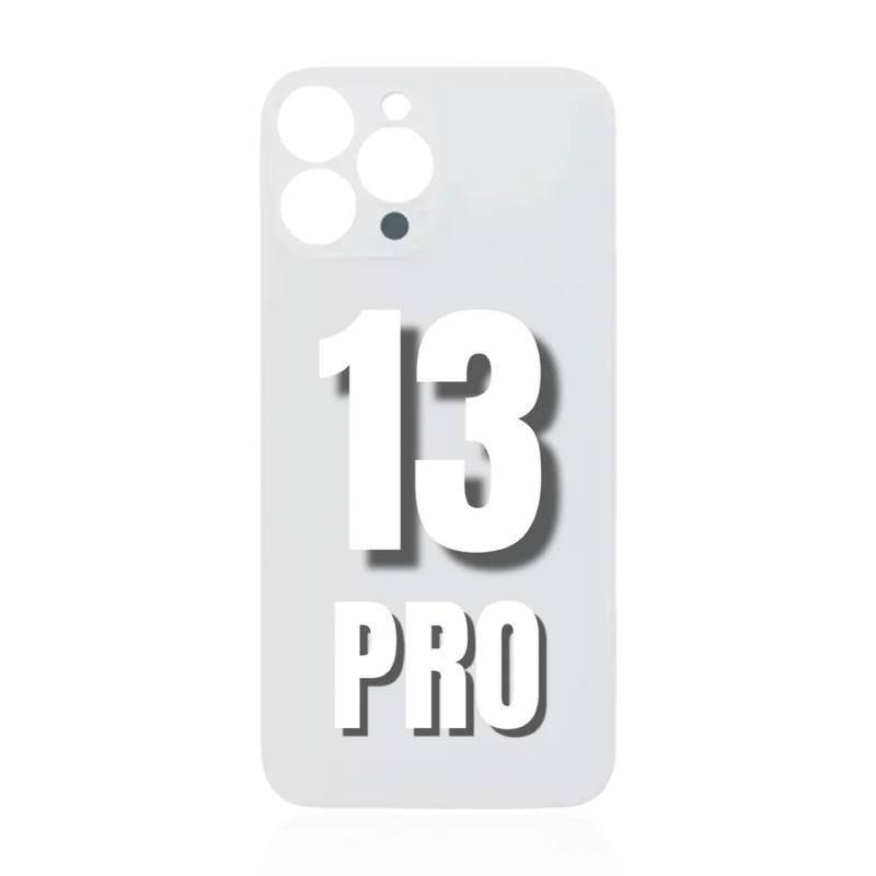 iPhone 13 Pro / Back Glass / (With Logo) / Silver