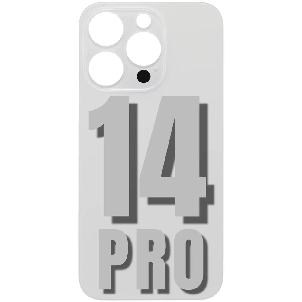 iPhone 14 Pro Back Glass /(With Logo) / White