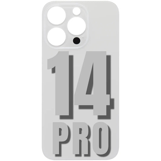 iPhone 14 Pro Back Glass /(With Logo) / White