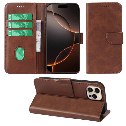 iPhone XS Max Wallet Case / Brown