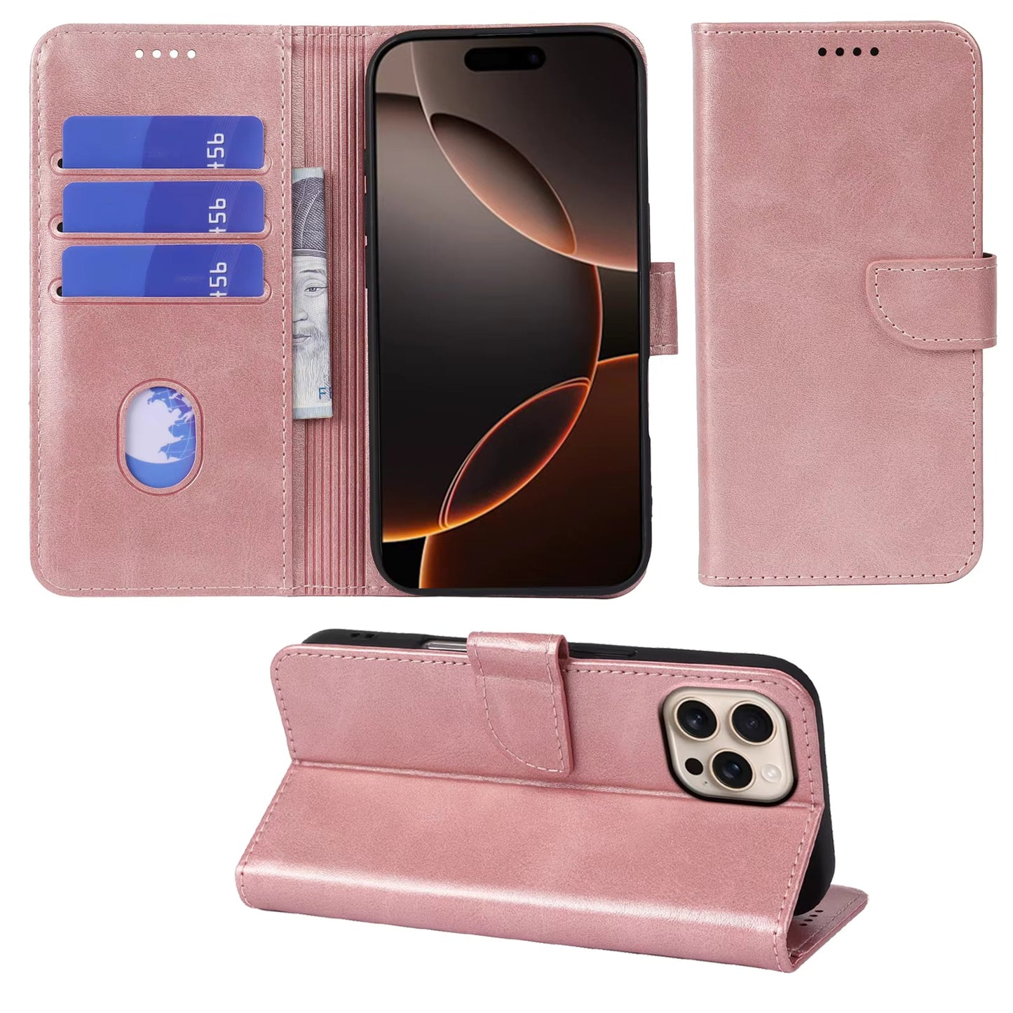iPhone 16 Plus Wallet Case / Pink