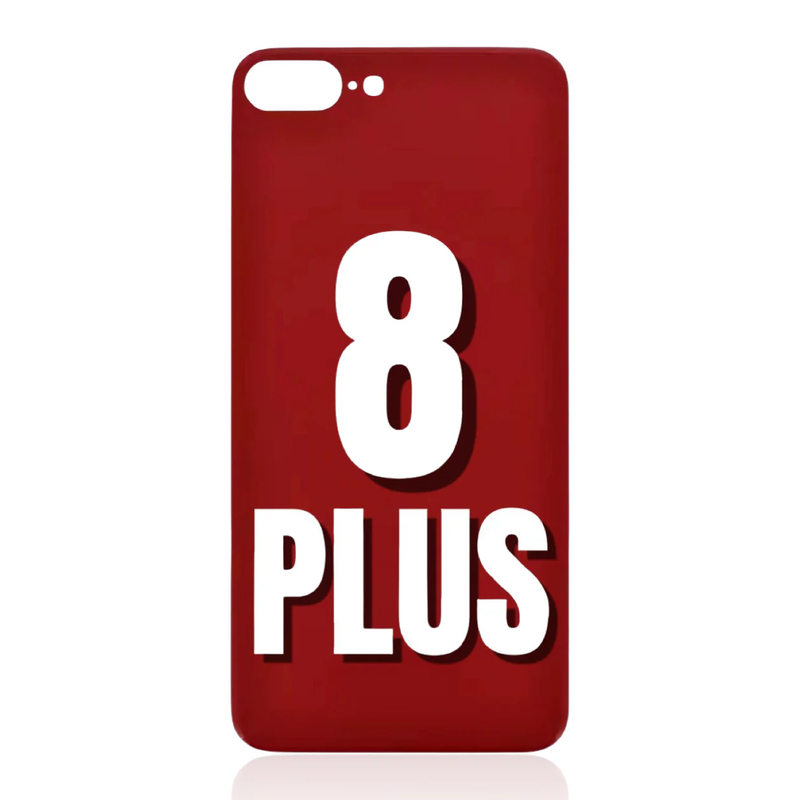 iPhone 8 Plus / Back Glass / (With Logo) (Aftermarket Plus) / Red