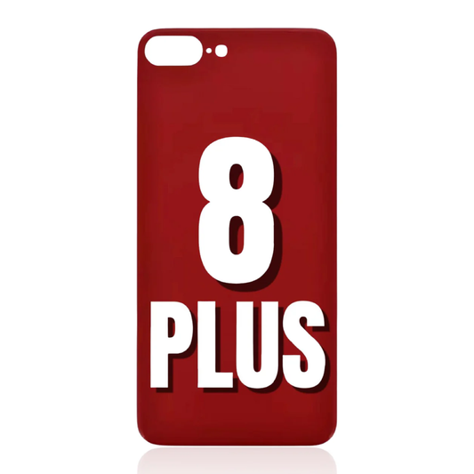 iPhone 8 Plus / Back Glass / (With Logo) (Aftermarket Plus) / Red
