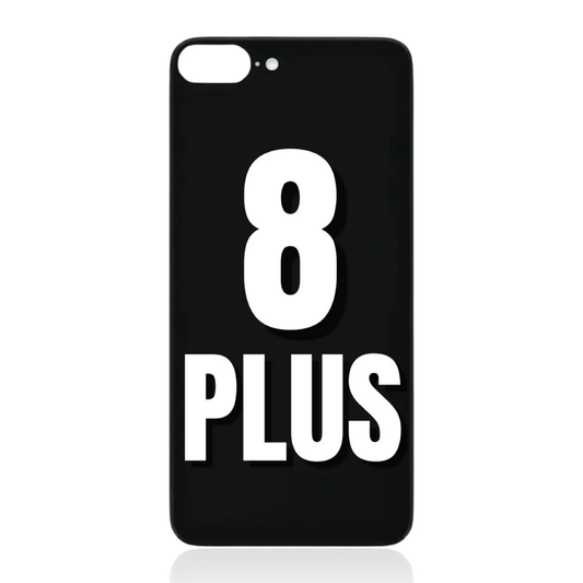 iPhone 8 Plus / Back Glass / (With Logo) (Aftermarket Plus) / Space Gray
