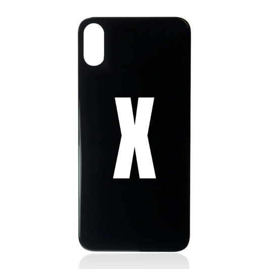 iPhone X / Back Glass / (With Logo) (Aftermarket Plus) / Space Gray