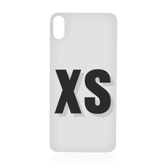 iPhone XS / Back Glass / (With Logo) / Silver